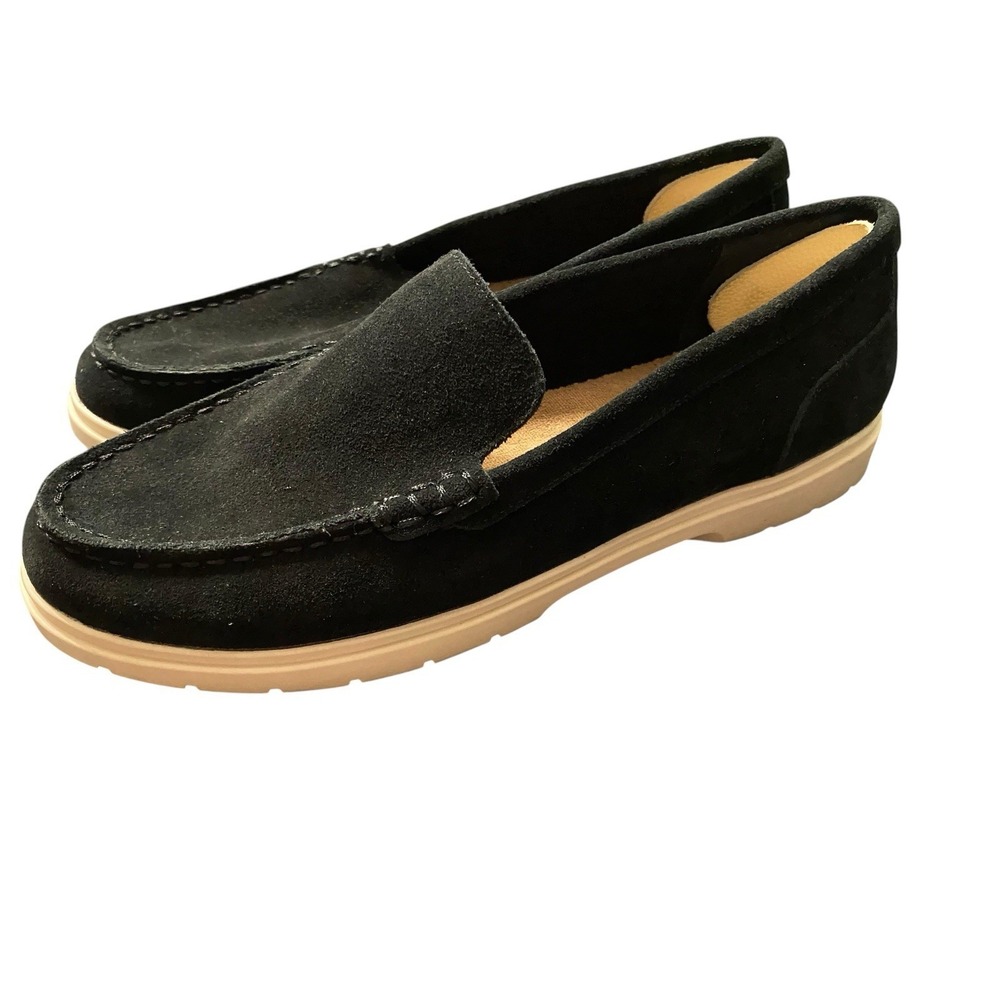 Blondo Arianna Waterproof Loafers Black Suede Women's Size 9.5 M Slip On Flats